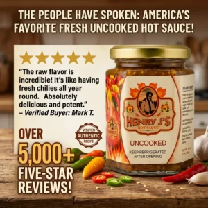 Henry j’s Uncooked Hot Sauce