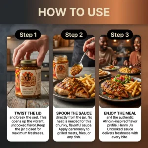 Henry j’s Uncooked Hot Sauce